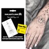 INKARTLINK Temporary Tattoos, Semi Permanent Tattoos Adult Art Designs Waterproof Temporary Tattoos Party Favors Tattoo Stickers Realistic, No Adhesive, Lasts 1-2 Weeks Black (Henna 2)