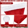 DIVINA VITAE Christmas Hats, Santa Hats Adult Classic Xmas Holiday Hat Unisex Comfort Velvet Santa Claus Hat Thicken Bulk Santa Hat for Christmas New Year Festive Party Supplies