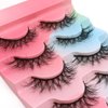 False Eyelashes Faux Mink Lashes Strip Wispy Soft Natural 3D 15mm Fake Eye Lashes (15mm D13)