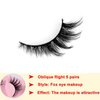 Rneracle, Natural False eyelashes, Fluffy and Dense, Cat Eye Slanted Fly False Eyelashes, Reusable, Female Eyelash Decoration (RYDS127)