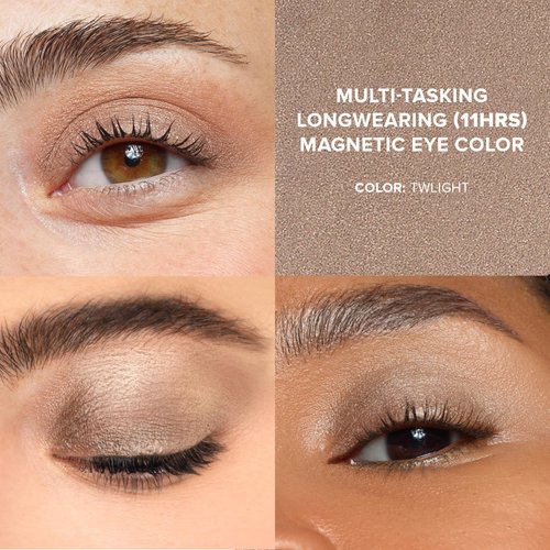 Nudestix Magnetic Luminous Eye Color Pencil, Eyeshadow + Eyeliner + Eyelid Primer + Highlighter Stick, Satin Finish Cream Makeup, Long Lasting, Waterproof, Shade: Twilight