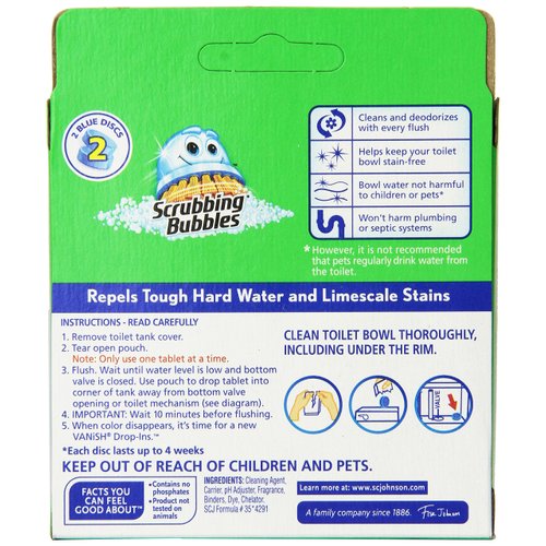 Vanish Drop-Ins Automatic Toilet Bowl Cleaner - Blue, 1.70 Ounce (Pack of 12)