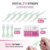 Beauty7 Eyebrow Wax Strips Kit Facial Wax Strips Hair Removal Eyebrow Shaper at Home Waxing 24 Strips 4 Calming Oil Wipes for Sensitive All Skin Types Women (Eyebrow Wax Strips)