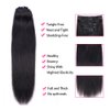 Nvnvdij Straight Clip in Hair Extensions Human Hair 8pcs Per Set with 18Clips Double Weft Clip in Human Hair Extensions Natural Black Color For Women (14 Inch, Straight Hair)