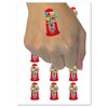 Gumball Machine Temporary Tattoo Water Resistant Fake Body Art Set Collection - 15 2" Tattoos (1 Sheet)