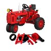 Gynthias 1/12 Classic Farm Tractor Toys Building Blocks Set Endless Fun for Kids with A Collection of Tractor Toys to Building Your Own 302Pcs Classic Red Farm Tractor