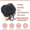 Uotp Claw Synthetic Hair Bun Messy Curly Hair Bun Chignon Elastic Ponytail Scrunchy Hair Band Hair Pieces Hair Ring Wrap For Women Hairpins (#2)