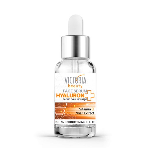 Victoria Beauty Hyaluron+ Brightening Face Serum with Hyaluronic Acid and Vitamin C – The Best Anti-Aging and Anti-Wrinkle Moisturizer, 20ml