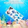 Whale Temporary Tattoos Stickers Themed Blue Ocean 100PCS Cute Orca Narwhal Sea Animals Birthday Party Favors Decorations Supplies Tattoo Sticker Gifts For Boys Girls School Prizes Carnival Christmas
