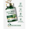 Carlyle Holy Basil Capsules 1600 mg | 200 Count | Tulsi Holy Basil Leaf Extract | Herbal Supplement | Non-GMO, Gluten Free