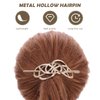 Minkissy Golden Vintage Irish Knot Metal Hair Pins, Slide Clips and Barrettes For Women