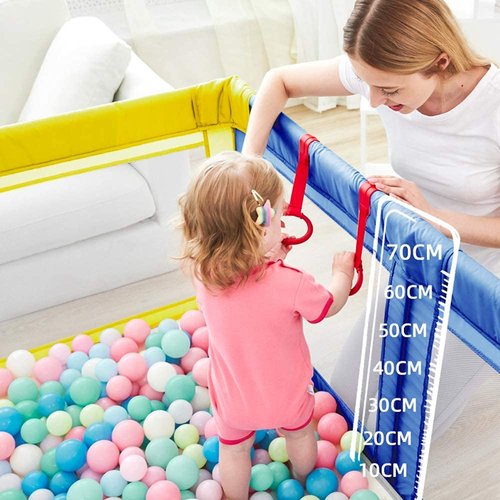Baby Pull up Rings,Baby Standing Walker Crib Tool Ring 4 Pieces Universal Ring Baby playpen Crib Hook Baby Bed Ring Help Baby Stand Universal Ring Walking Training Tool