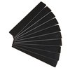 10pcs Professional Double Sided Nail Files Emery Board Grit Black Gel Cosmetic Manicure Pedicure Square Design
