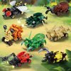 KAZI Insects Pull Back Cars,8 Pack Bug Building Toy Set for Boys Age 8 Plus,Bugs Pull-Back Vehicle Set,Insect Car Toys for Kids,Idea Gifts Party Favors,Goodie Bags Stuffers