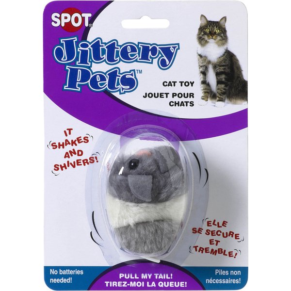 Ethical Pet Plush Jittery Mouse Cat Toy [Set of 2]