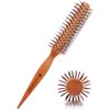 Round Brush Hair Curler,Mini Plastic Nylon Hair Brush, Light And Convenient,Volume,Styling,& Curly,Wavy,Thick,Thin Hair on Men & Women