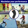 Neo-G Knee Sleeve for Daily wearing, Good for Sprains, Strains, Weak Muscles - Knee Sleeves for Men and Women – Fits for sports Running, Hiking, Yoga, Basketball - Airflow - Medium - Black