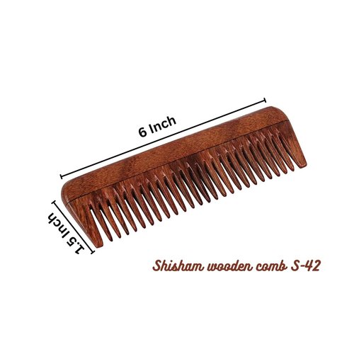 SVATV Handcrafted Rosewood Comb For Detangling Hair For Thick, Curly And Wavy Hair, Non-static An...