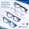 In Style Eyes Super Strong Eye Glasses, High Magnification Womens Reading Glasses - Non-Polarized Lens for Men - Black - 7.0x