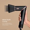 Shark XSKHD4WTCB FlexStyle Wide Tooth Comb, Blow Dryer Comb Attachment for FlexStyle Air Styling & Drying System, Styling Tool, for Curly and Coily Hair, Black