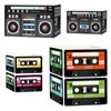 8 Pcs 80’s Party Cassette Tape Centerpieces Bucket 80’s Hip Hop Radio Boxes 90’s Back to the 1980 1990 Theme Party Favors Decorations for Adults