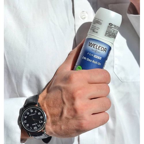 Weleda Men's 24H Roll-On Deodorant, 1.7 Fluid Ounce, Plant Rich Odor Protection with Licorice Root and Witch Hazel, No Aluminum Salts