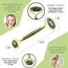 Branfit Gua Sha Massage Tool Jade Roller Skin Care Kit Face Roller, Natural Jade Roller Beauty Product for Anti-Aging & Anti-Wrinkle Treatment, Facial Massager Wand for Neck and Puffy Eye Area