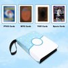 Card Binder Donuts TCGCard Holder Album Trading Cards Holder Zipper Binder for PTCG MTG YGO Collection (Blue Donut, 400 Pocket)
