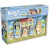 Bluey 4-Pack of Wooden 24-Piece Puzzles with Interchangeable Pieces | Bluey Birthday Party Supplies | Bluey Party Favors | Bluey Toys for Kids Ages 3+