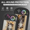 Silicone Case Compatible with Anbernic RG40XX H, Anti-Scratch, Washable, Shockproof Protective Cover for RG40XX H Handheld Game Console with Lanyard - Black
