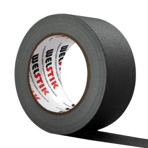 WELSTIK Black Gaffer Tape 2 Inches x 33 Yards, No Residue, Non-Reflective,Waterproof, Can be Torn by Hand, Gaffers Cloth Tape for Photography, Shooting Background Fixed