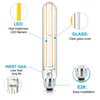 NOVELUX 7.3 Inch Edison Bulb,4000k Neutral White E26 Led Bulb 60 Watt Dimmable,6W T10 Bulb Clear Glass Long Tubular Light Bulbs,T9 Bulbs for Bathroom Vanity Light,Wall Sconces,Pendant(4 Pack)