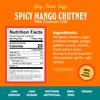 Brooklyn Delhi Spicy Mango Chutney | Made with Ripe Mangos, Fresh Ginger, and Heirloom Kashmiri Chili Peppers | Vegan, Nothing Artificial (Pack of 1)
