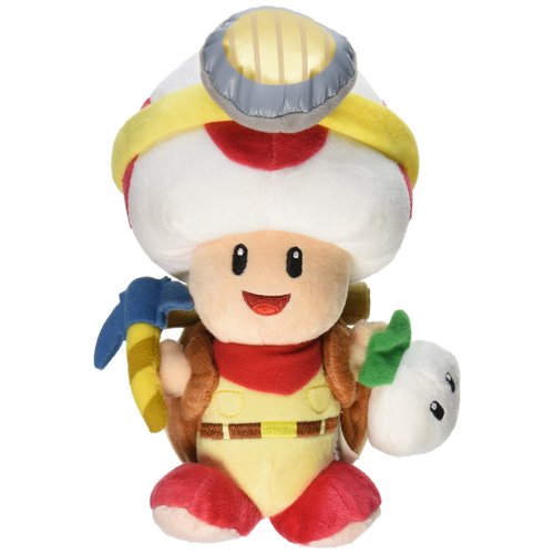 Little Buddy Super Mario Bros. Captain Toad Standing Pose Stuffed Plush, 9""", Multi-Colored (1409)
