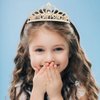 CIEHER Gold Birthday Princess Crown for Girls Women Princess Birthday Decorations Princess Birthday Gifts Princess Party Favors