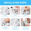 Water Flosser Replacement Hose & 2 Toothbrush Heads for Waterpik Sonic-Fusion SF-01/02/03/04 ， Repair Kit with Tools, Easy Installation