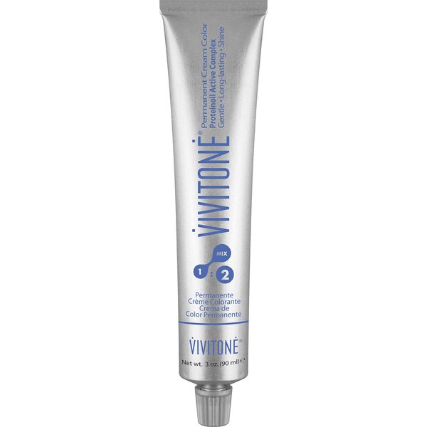 Vivitione Permanent Cream Color (9NA Very Light Natural Ash Blonde) 3 oz. - 100% Grey Coverage, Long Lasting Shine, Made in Italy.