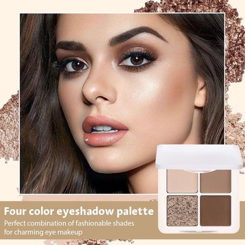 Eyeshadow Quads, Blendable Matte, Metallic and Shimmer Finishes, Velvety Pigmented Creamy Formula, Four Way Quad Eye Shadow Palette, Talc, Paraben & Cruelty Free