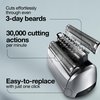 Braun Series 8 83M Electric Shaver Head Replacement Cassette, Silver