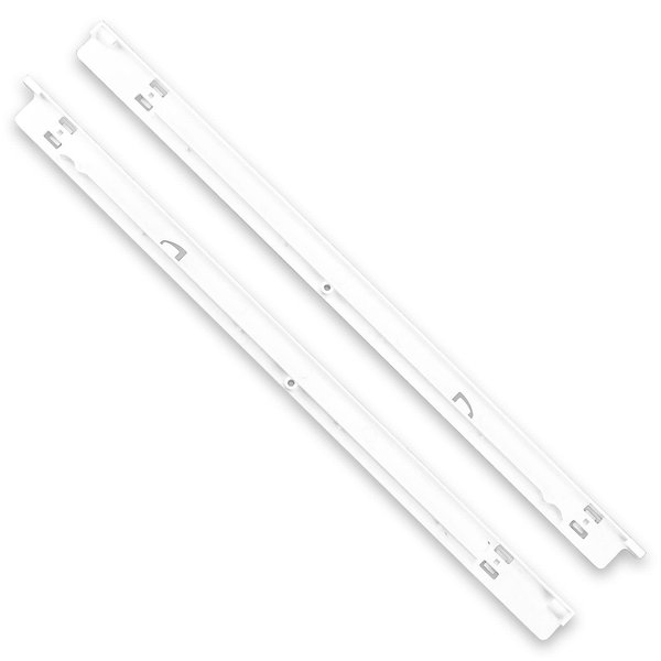 FETIONS 240530601 (Left) & 240530701 (Right) Refrigerator Pan Hangers Replacement, Drawer Slide Support Rail Fit for Frigi-daire and Ken-more Refrigerators Replaces# 240460401 240460501