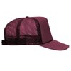 OTTO Polyester Foam Front 5 Panel High Crown Mesh Back Trucker Hat - Burg. Marn