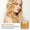 Hair Color Wax Blonde, Ultikare Instant Hair Dye Cream Mud Washable Temporary Hair Dye Natural Hairstyle Color Pomade for Party, Cosplay, Halloween (Gold)
