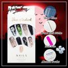 Halloween Press on Nails Long Coffin Spider Web Full Cover Fake Nails Nightmare Before Christmas Press on Nails Black Blood Stick on Nails Acrylic Nails for Women Men Girls