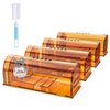 4 Pack Humane Mouse Traps Indoor for Home, Live Mouse Traps No Kill, Reusable Mice Small Rat Trap Catcher for House & Outdoors
