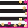 amscan Pink & Gold Confetti Beverage Napkins (16 ct)