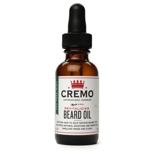 Cremo Beard Oil, Revitalizing Wild Mint, 1 fl oz - Restore Natural Moisture and Soften Your Beard To Help Relieve Beard Itch