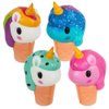 ArtCreativity Squish Unicorn Ice Cream Toys for Kids, Set of 4, Super Soft Slow Rising Squeeze Toys, Stress Relief Sensory Toys, Best Unicorn Party Favors, Goody Bag Fillers for Girls and Boys