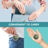 Pill Case Pill Box with Mirror Retro 3 Compartment Small Pill Organizer for Purse or Pocket Bronze Small Roud Pill Box or Vitamins, Fish Oil, Supplements, Pill Containe Travel Gifts（Retro Floral）