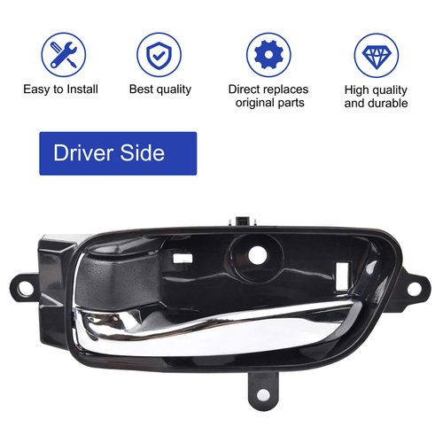 RISTOW Driver Side Inside Interior Door Handle Front Rear Left with Repair Kit for 2013-2017 Nissan Altima Pathfinder, 2015-2017 Nissan Titan, 2016-2017 Titan XD, 2015-2017 Nissan Murano