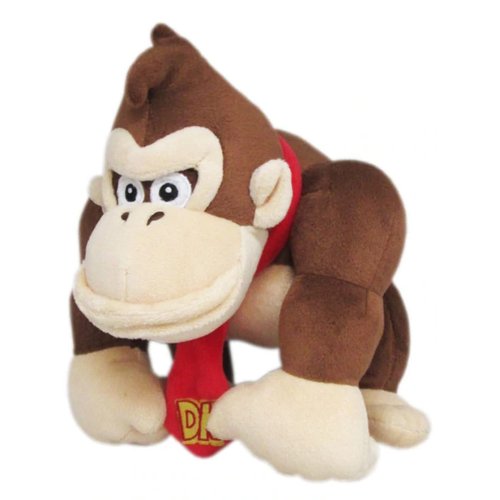 Little Buddy Super Mario All Star Collection 1586 Donkey Kong Stuffed Plush, 8"